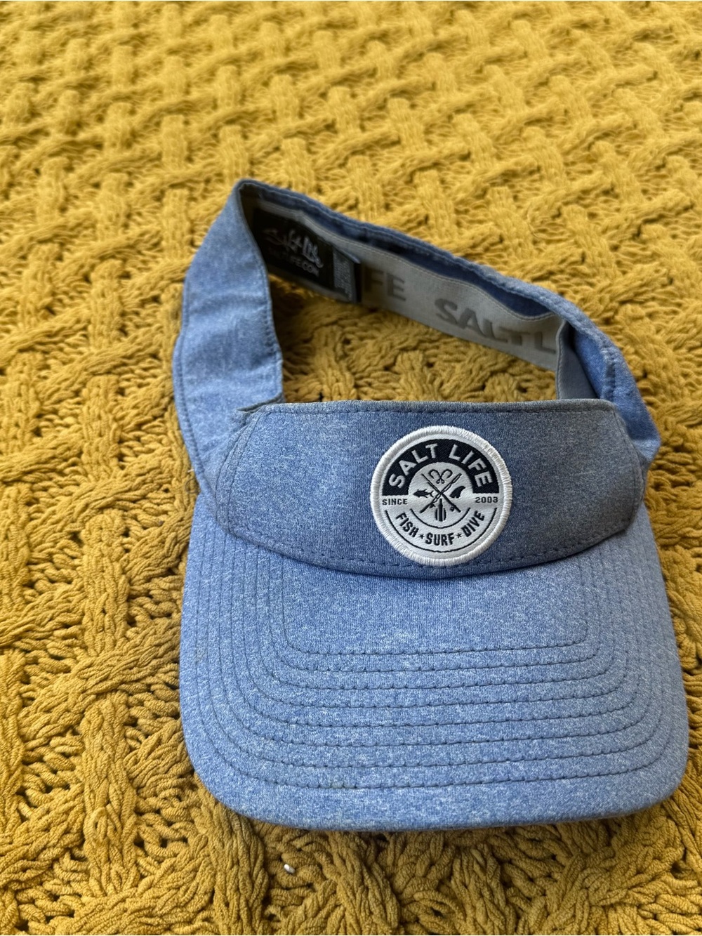 Salt Life Adjustable Visor Cap Fish Surf Dive Logo Golf Hat Boat Outdoor Sun Dad